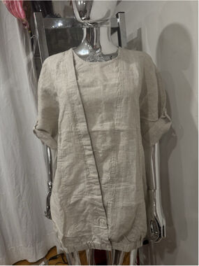 NWT Real Silk Life European 100% Linen Top 2XL